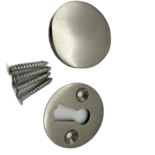PoshJanner Brass Key Hole Cover & Plate, Escutcheon, Door Lock Accessories, Decoration (Brass)