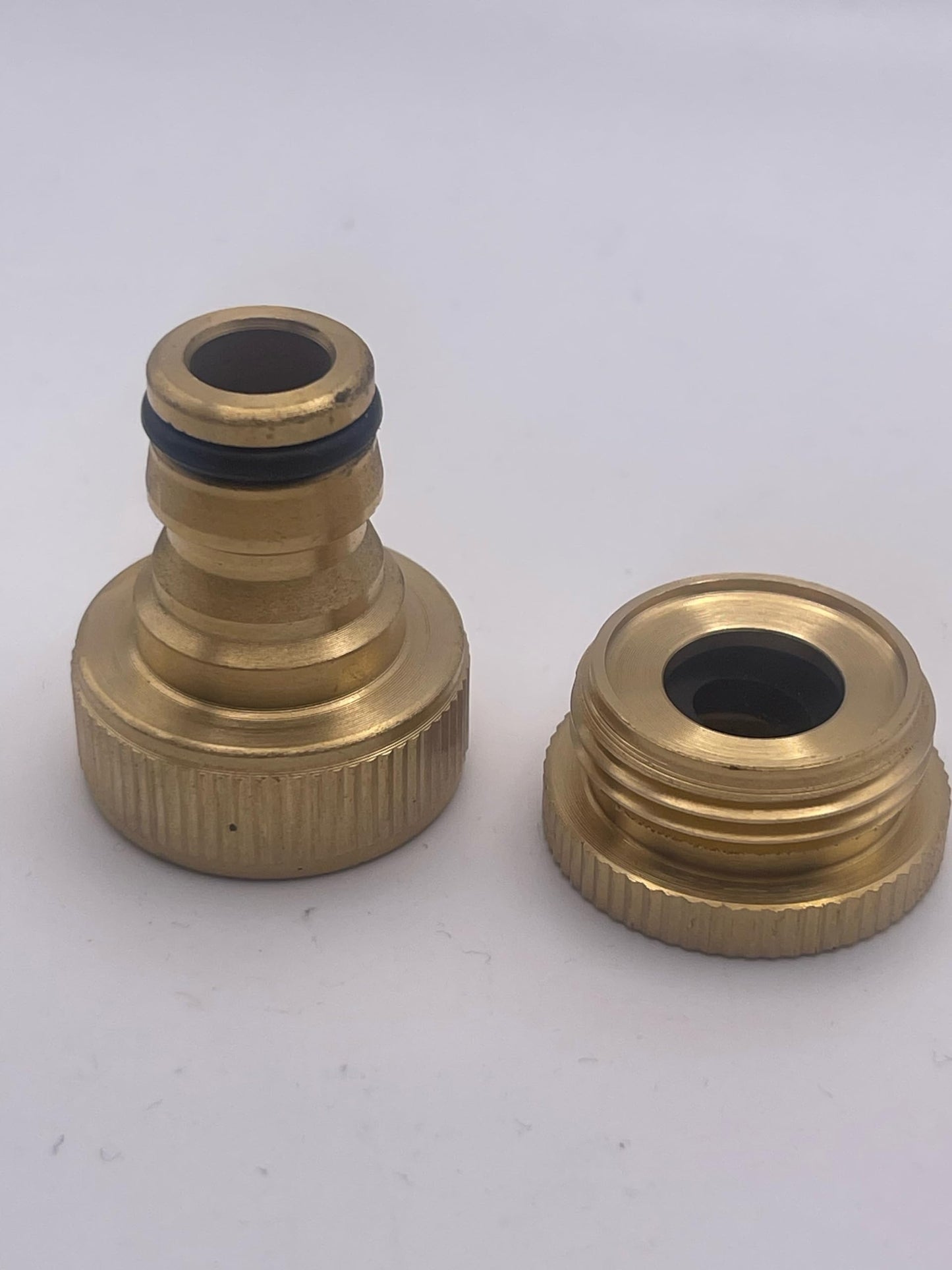 PoshJanner Garden Hose Connectors, Universal Fit, Hozelock Compatible, Indoor Mixer Tap Connector (Indoor Tap Connector F 22mm M 24mm)