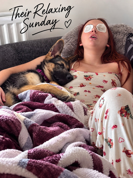 Ruby and Koda relaxing together on Sunday