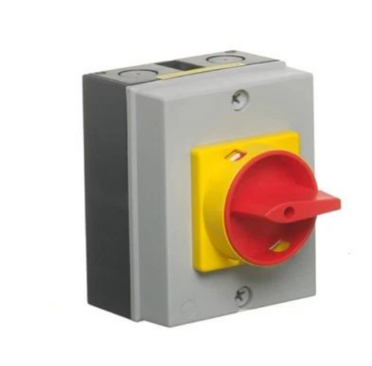 Newlec NLSW204PE – 20A 4 Pole Switch Disconnector (IP65 Enclosed Rotary Isolator)